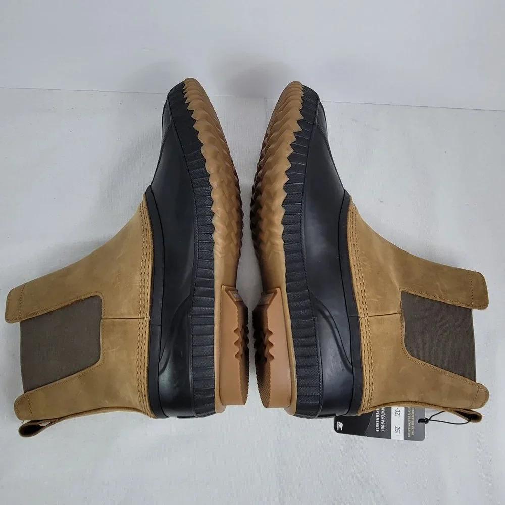 Sorel Cheyanne II Chelsea Boot Men's Black Elk NM2609-286 US Size 11.5 NWT